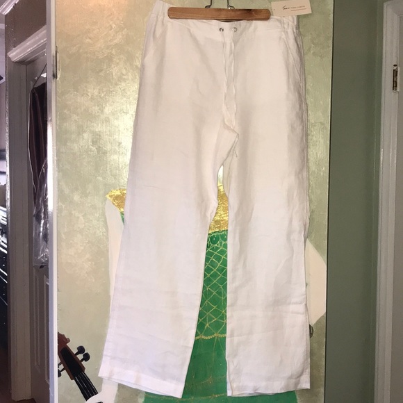 Two by Vince Camuto Pants - LINEN 100% relaxed Two elastic band & draw pants